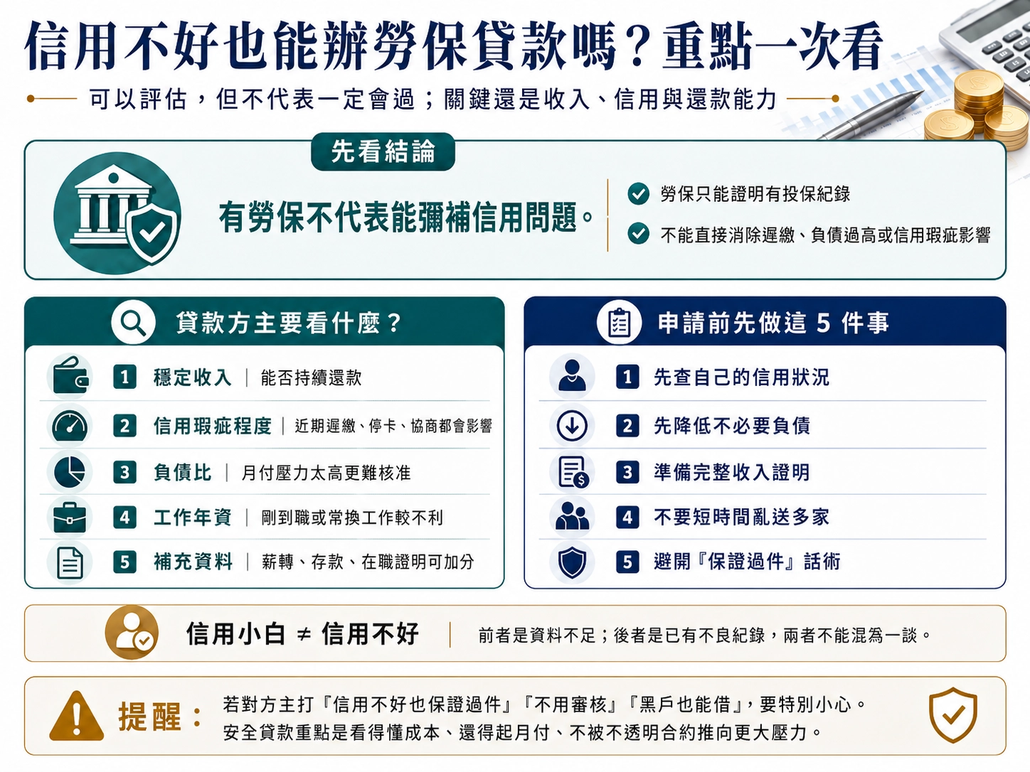 信用不好也可以辦勞保貸款嗎？