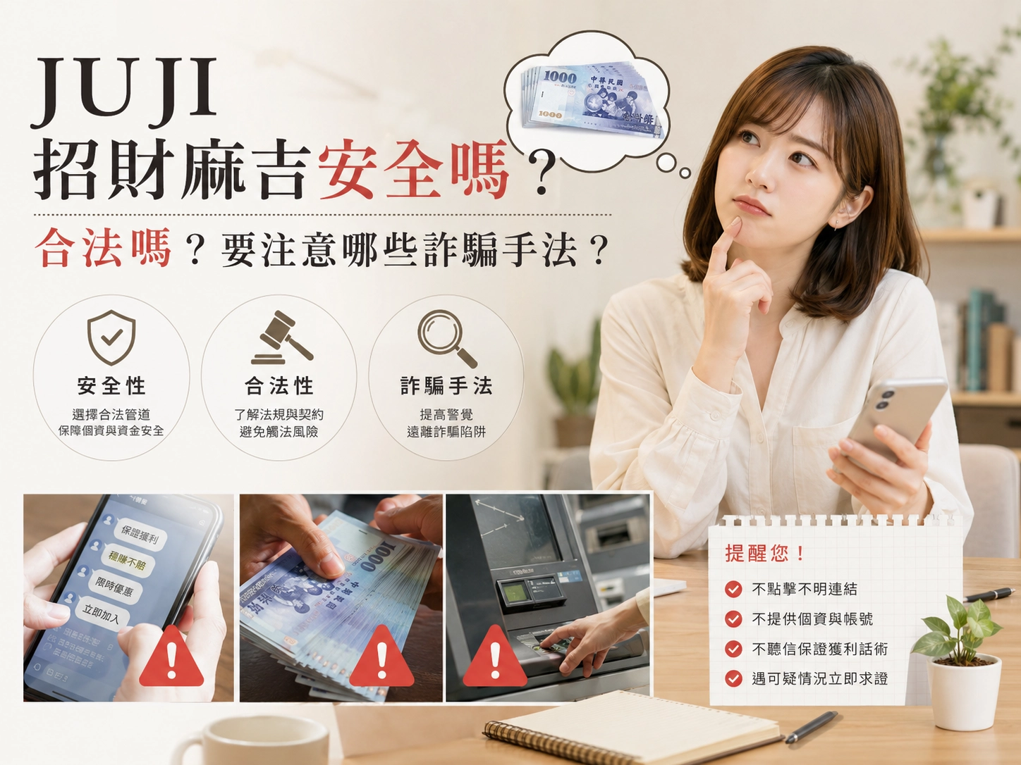 JUJI 招財麻吉安全嗎？合法嗎？要注意哪些詐騙手法？
