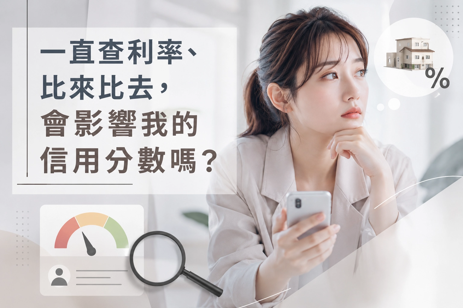 一直查利率、比來比去,會影響我的信用分數嗎?