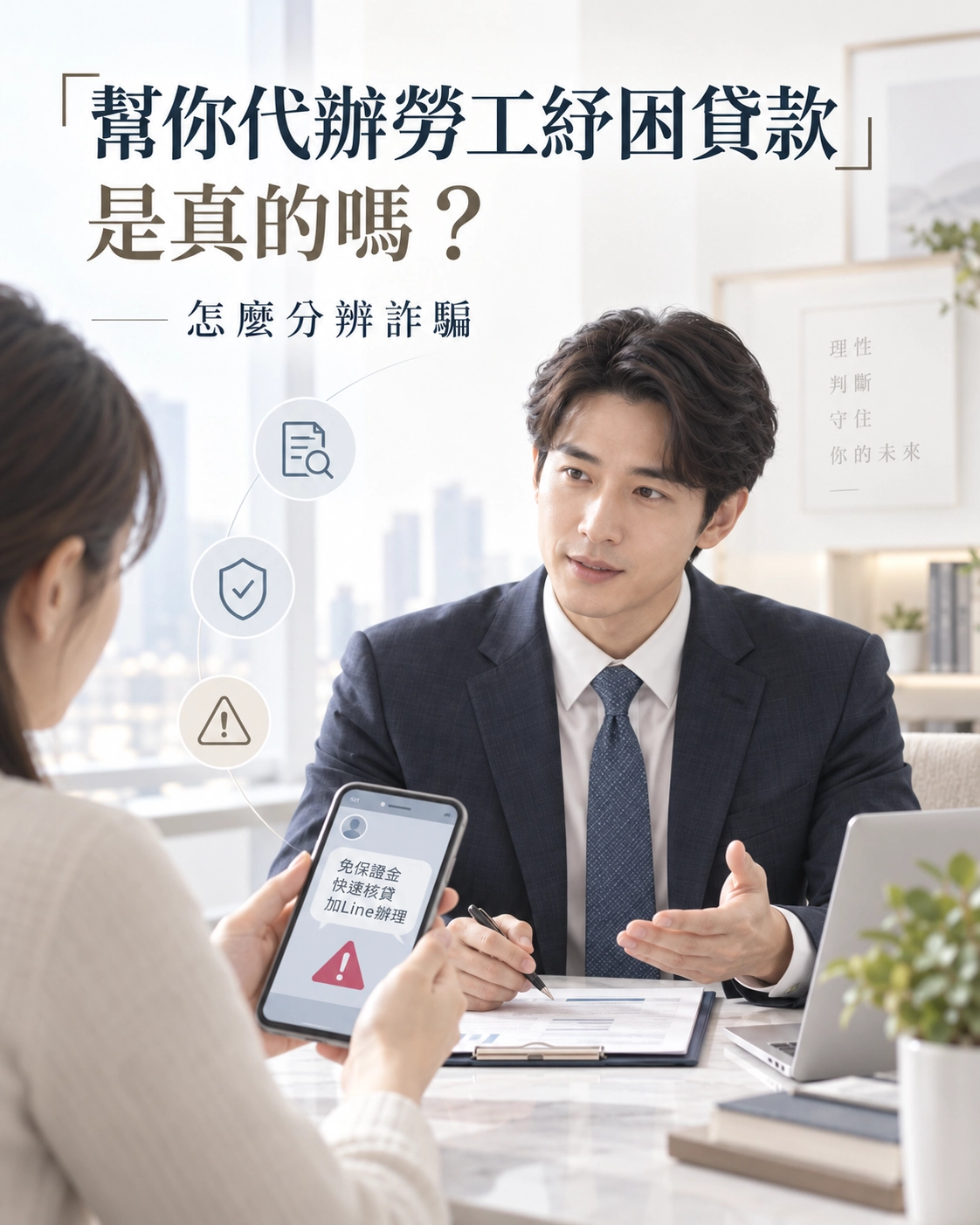 「幫你代辦勞工紓困貸款」是真的嗎？怎麼分辨詐騙？