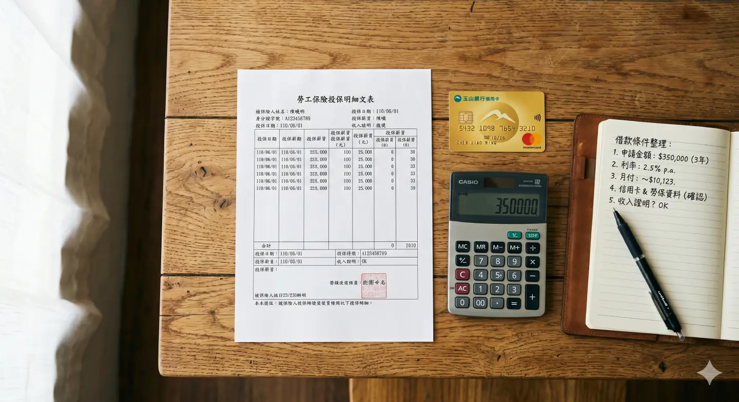 勞保貸款30萬三大條件：年資、投保薪資、信用狀況