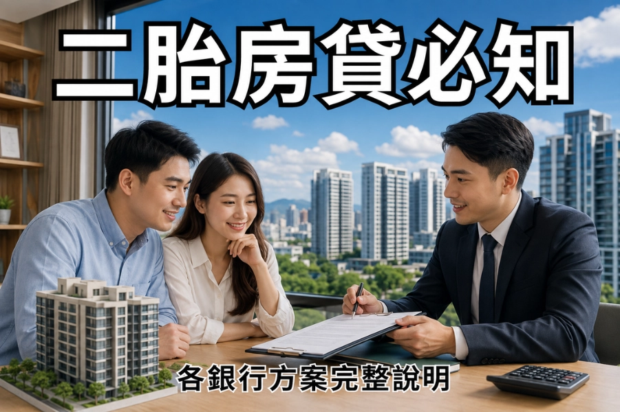 二胎房貸申請前必知：條件、利率、年限、額度與各銀行方案完整說明