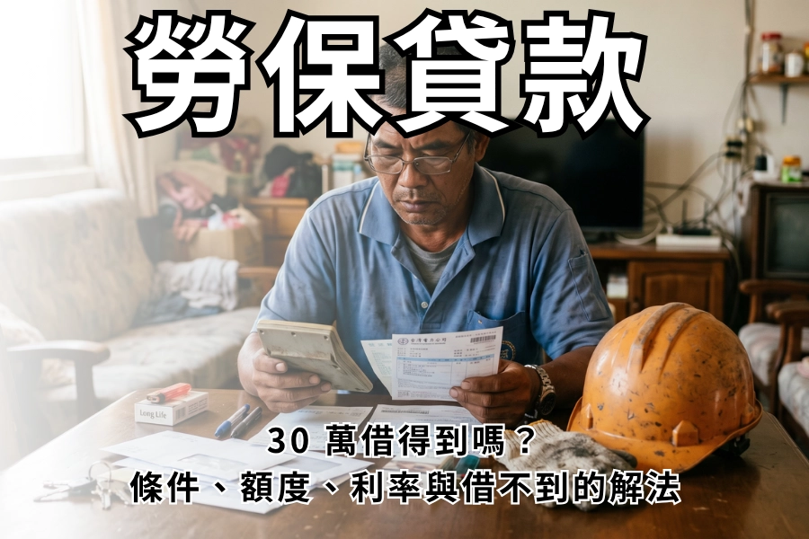 勞保貸款 30 萬借得到嗎？條件、額度、利率與借不到的解法